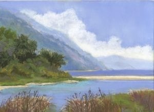 Malibu Lagoon Pastel Patricia Kellner