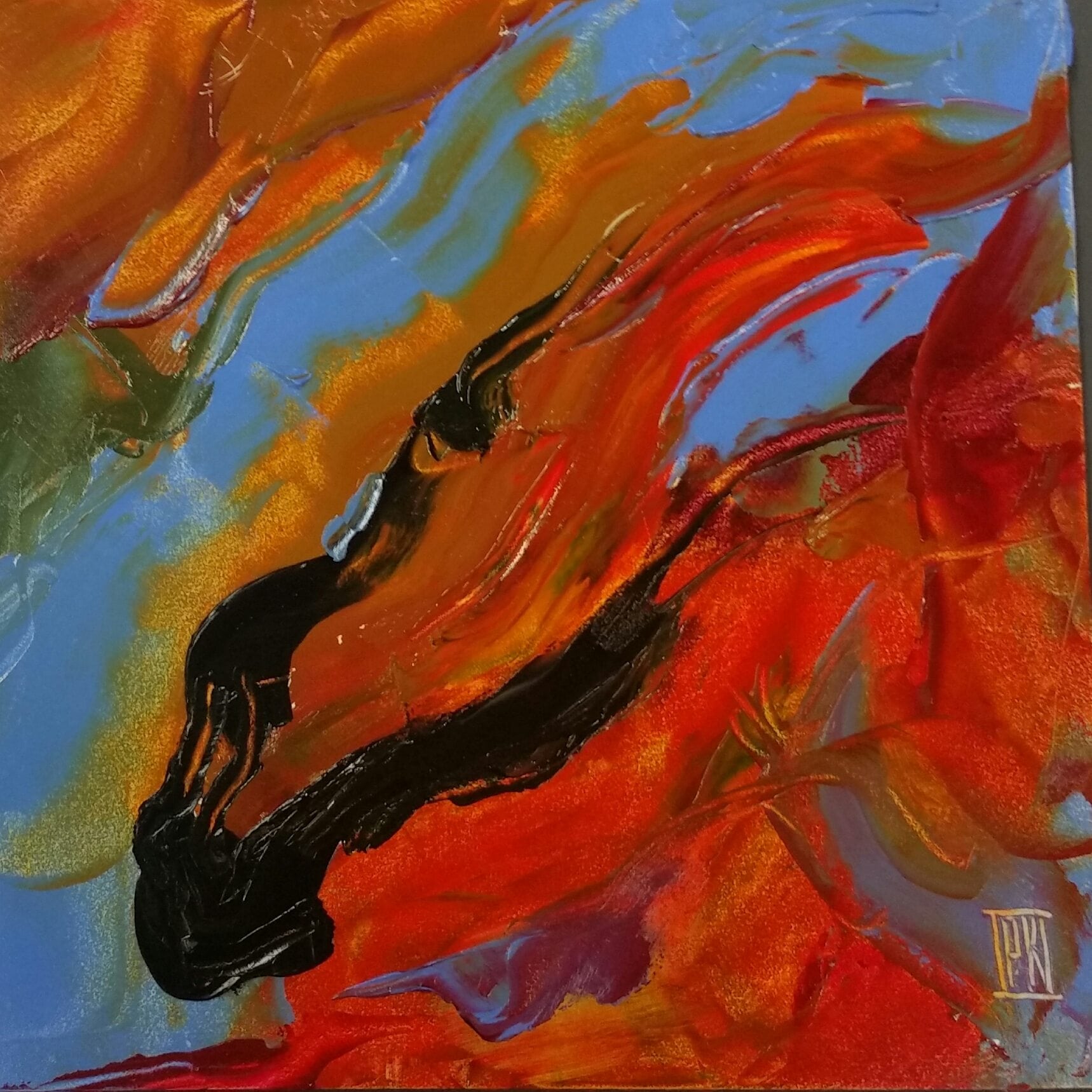 Red  6x6 oil