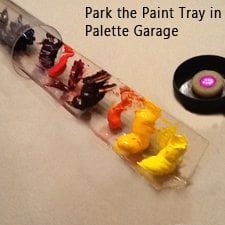 Palette Garage paint tray, tube, and end cap.