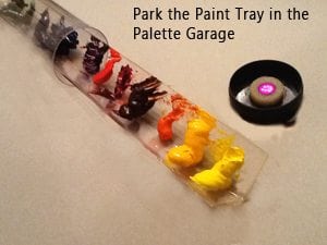 Palette Garage paint Tray with End Cap